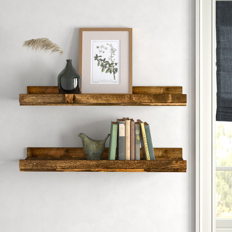 Birch Lane Fragoso 2 Piece Pine Solid Wood Floating Shelf & Reviews